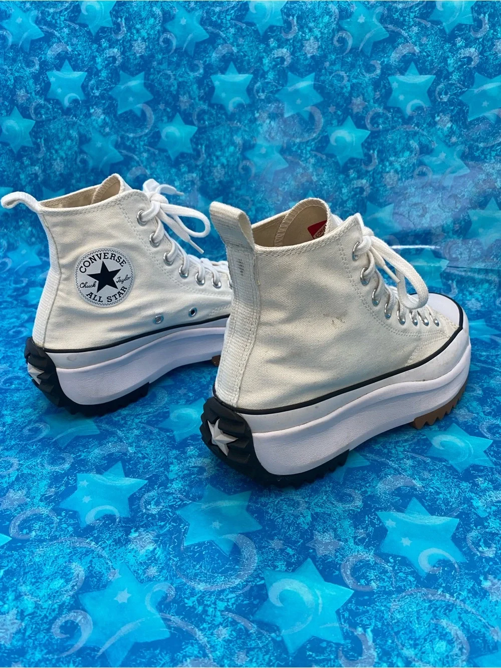 Converse Unisex White Run Star Hike Platform Sneaker Sz US Men 6.5/US Women 8 - Picture 5 of 13